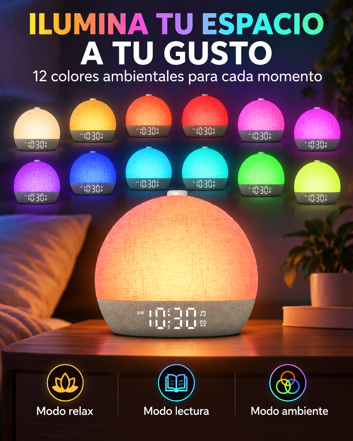 Iluminación ambiental RGB de ROMALTA Aurora
